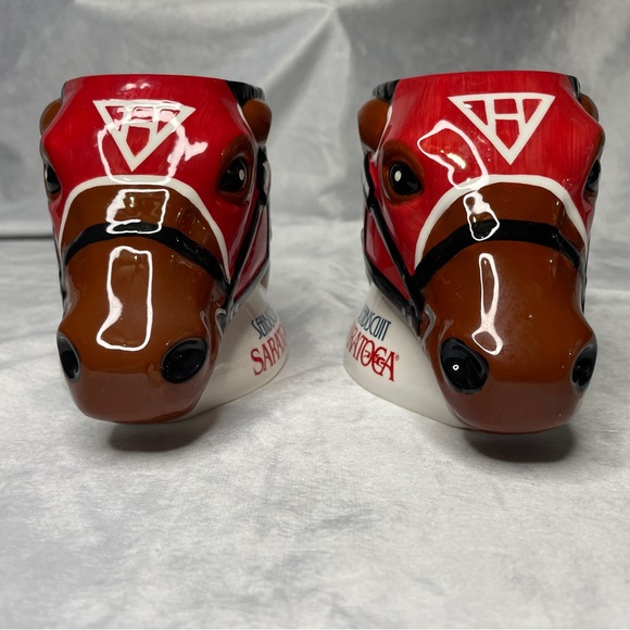 Saratoga Seabiscuit Horse Collector Mugs, Set of 2 - Picture 2 of 5